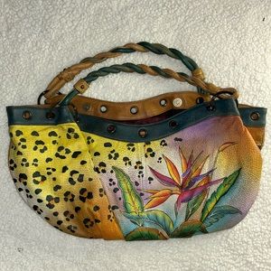 Anuschka hand painted tote bag